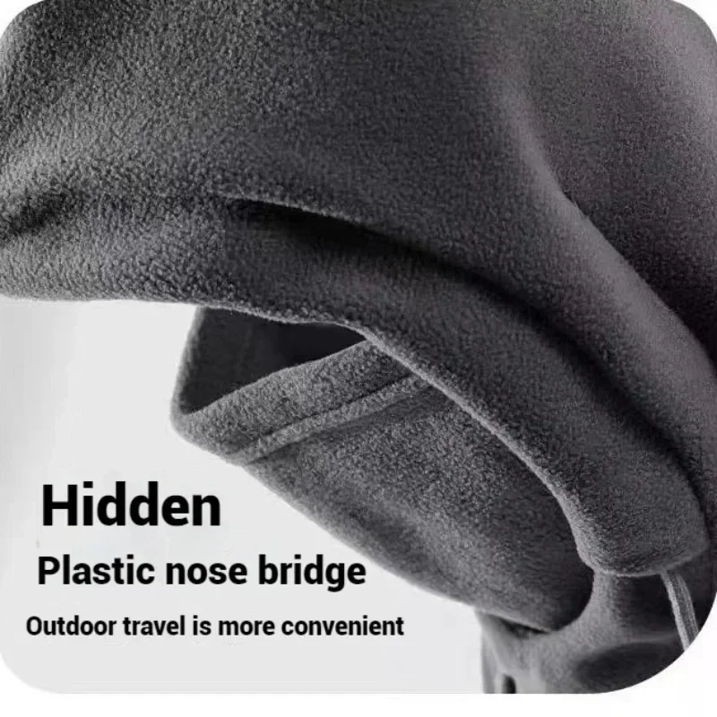 Winter Cycling Hat Face Mask Head Cover Neck Warmer Scarf Windproof Masked Hat Cycling Cap Cold Weather Protection Warm Amagi - Image 4
