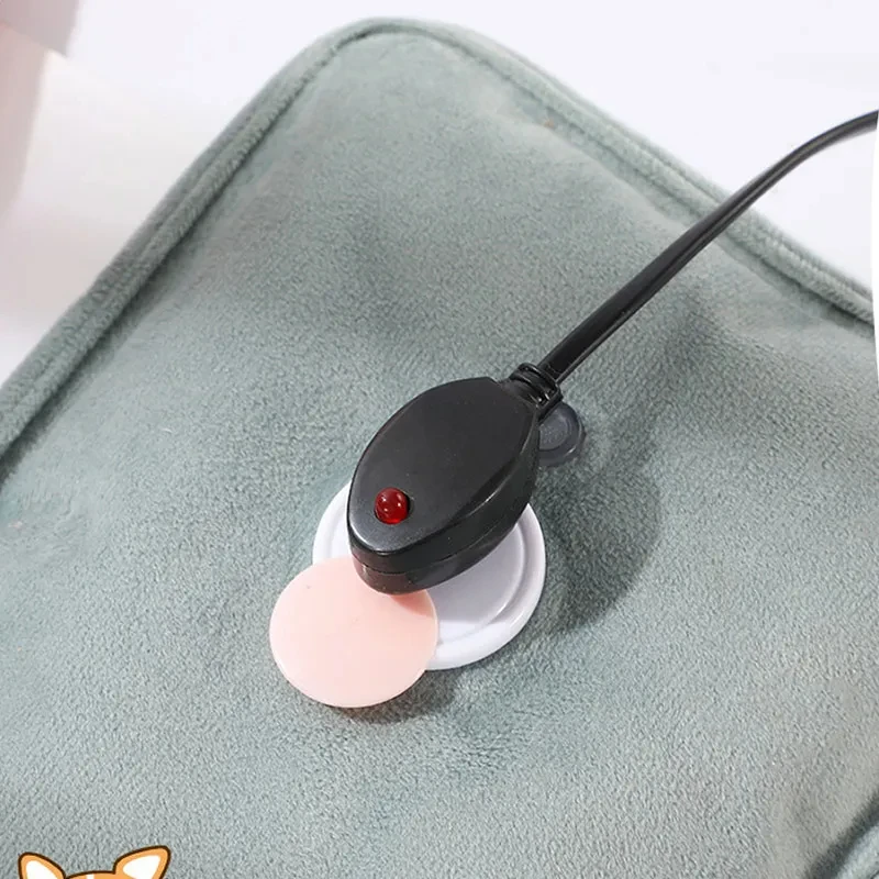 Rechargeable Hot Water Bottle Cute Electric Hand Warmer EU Plug Reusable Hot Compress Bag Heating Pad Hand Pocket Warmer - Image 6