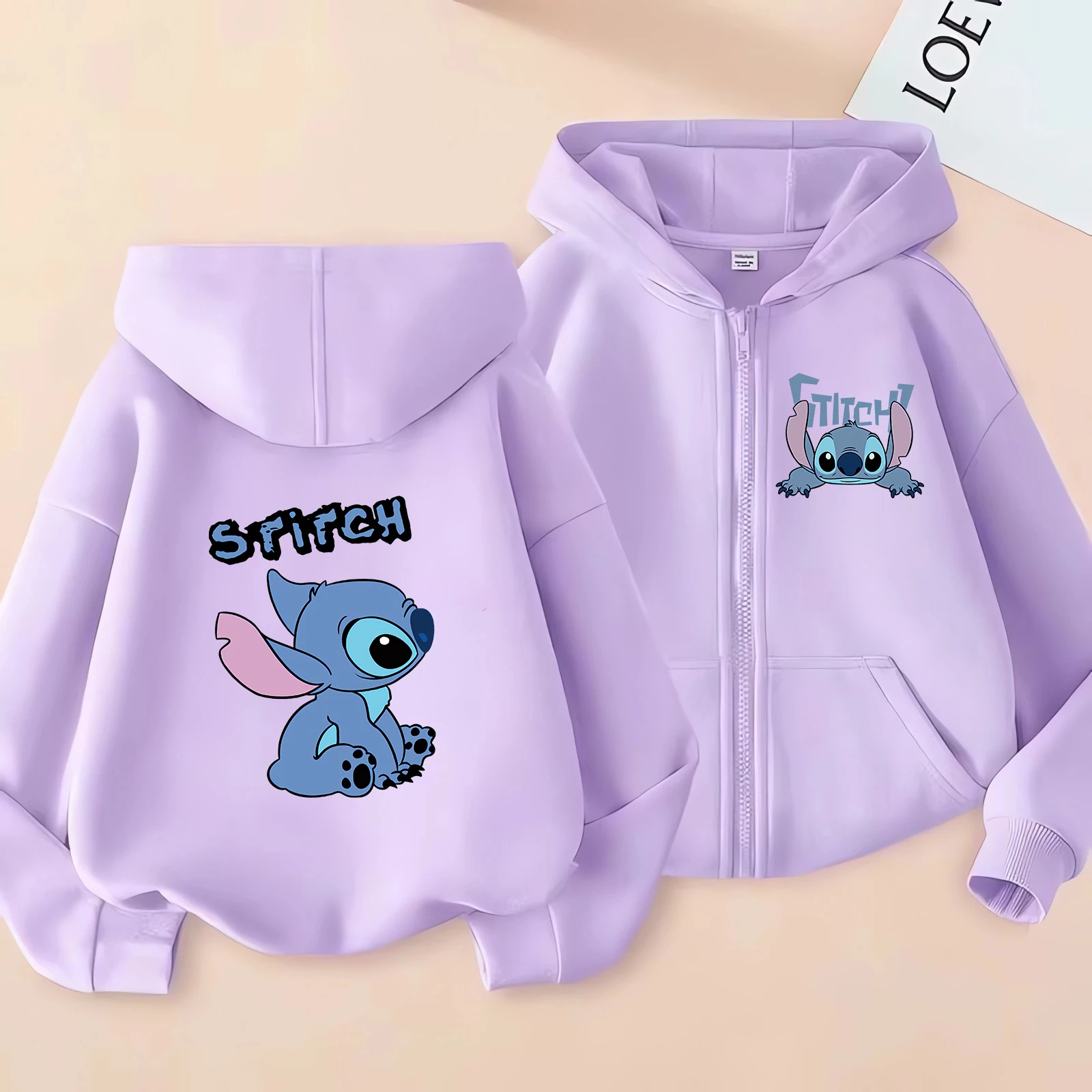 Funny Zip Up Sweatshirts Stitch Hoodie Children Clothes Kid Girl Boy Lilo and Stitch Sweatshirt Zipper Hoody Baby Casual Top - Image 6
