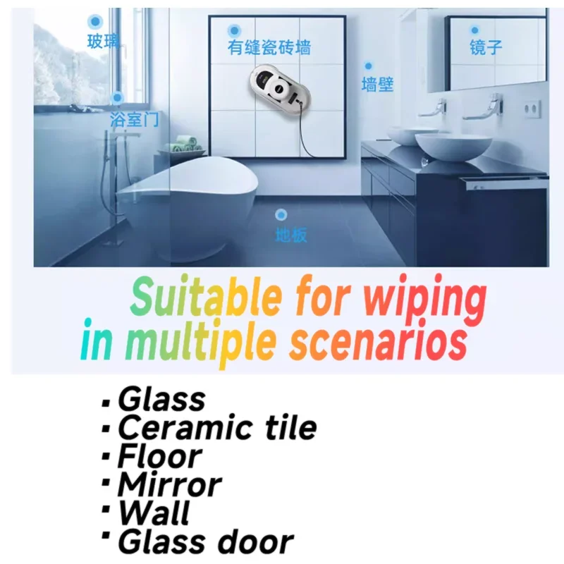 UPS System Robot Window Cleaner Vacuum Smart Home Appliance Auto Clean Glass Windows Washer Window Washing Electric Floor Mops - Image 5