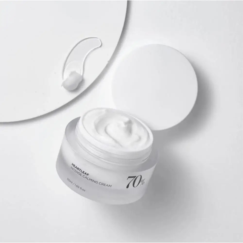 70% Intense Calming Cream with Ceramide Whitening Cream Moisturizing Facial Cream 50ml Korean Skin care Product - Image 5