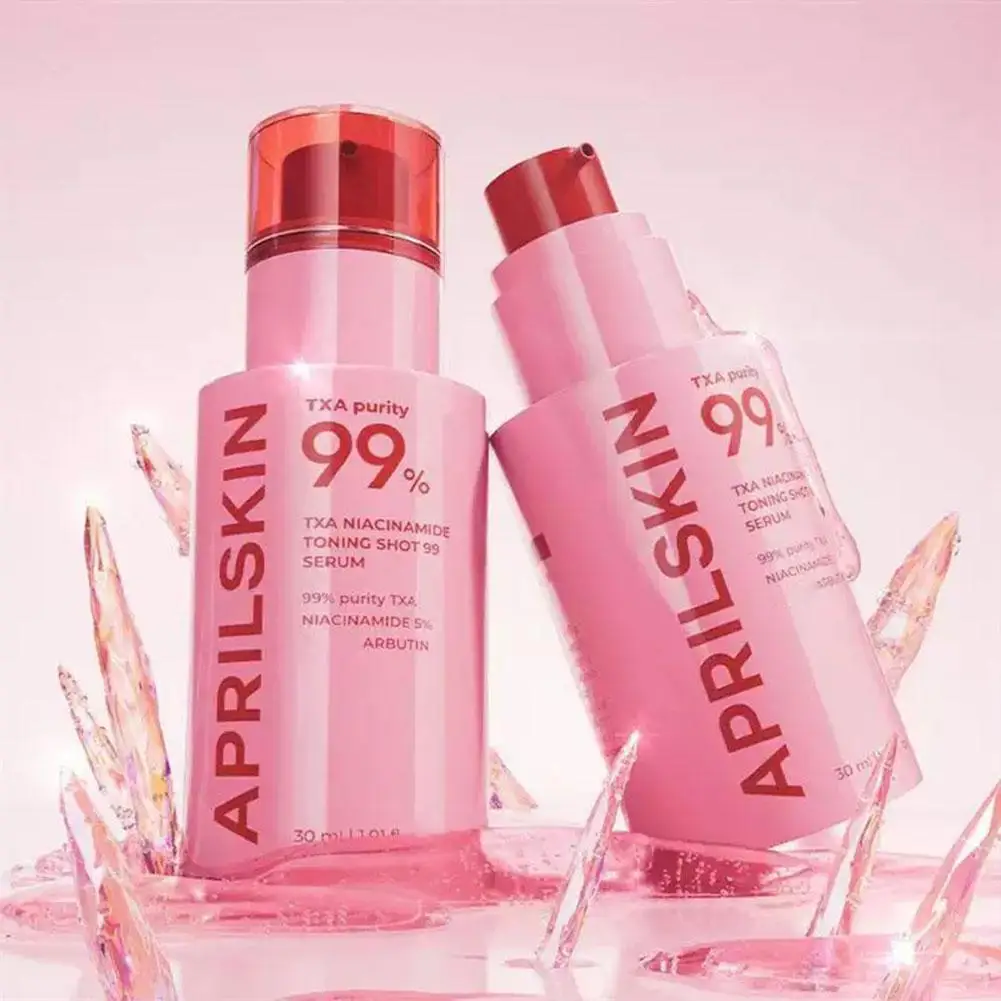APRILSKIN TXA Niacinamide Toning Shot 99 Serum Brighten Skin Tone Improves Dullness Fast-Absorbing Facial Care Essence 30ml