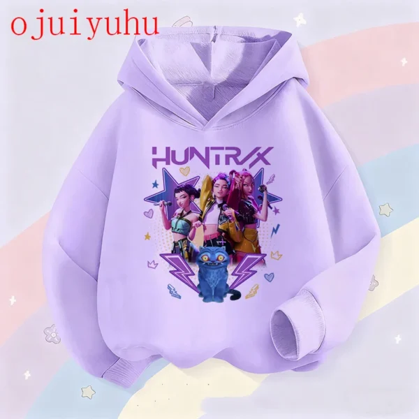 Fan Gifts Hoodies Kid Hoodie Manga Kids Kpop Demon Hunters Children's Sweatshirt Cute Tiger Harajuku Hoody for Boys Girls - Image 6