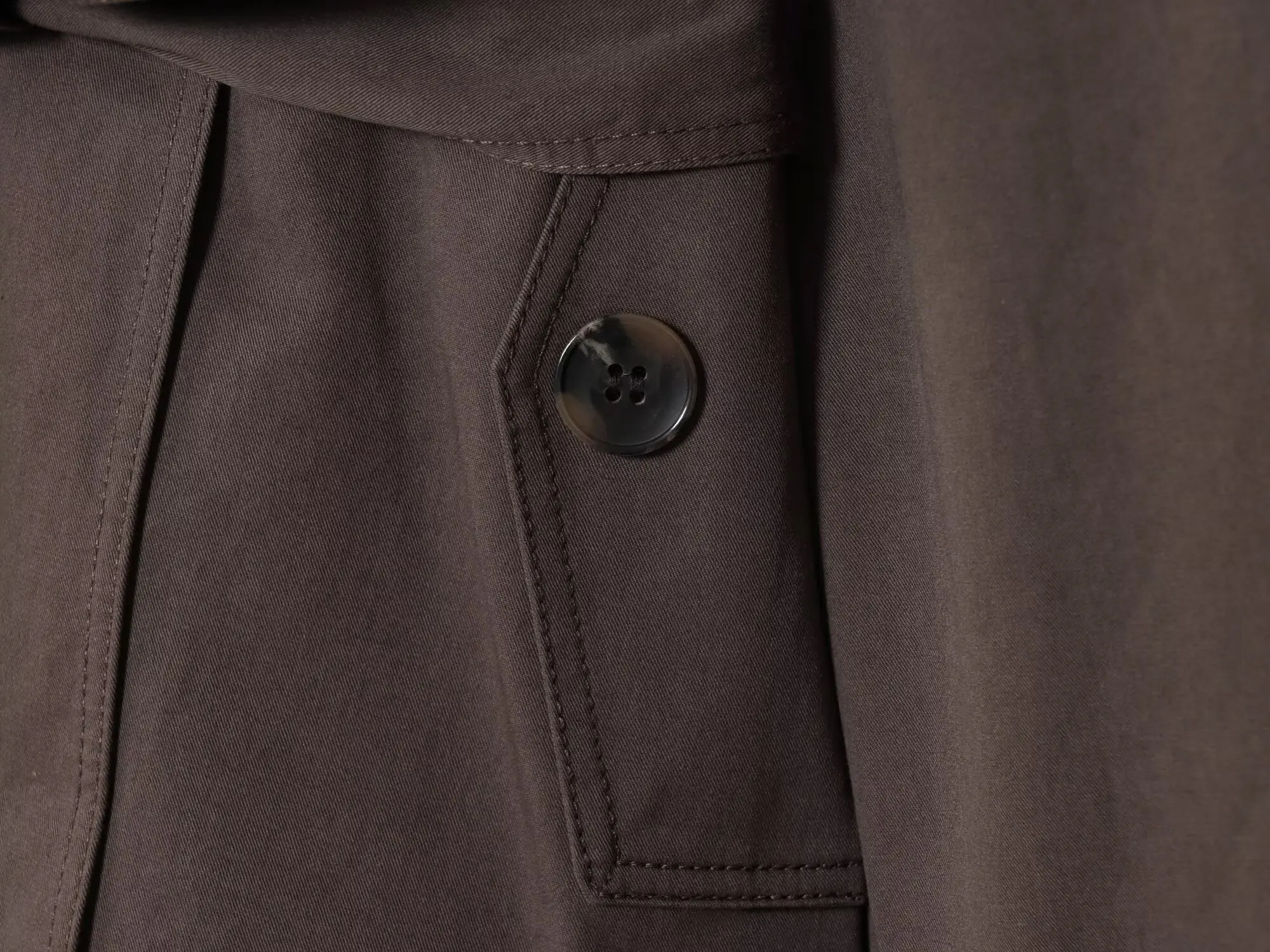 ETJ Autumn 2025 new collection women's British style lapel double-breasted Maillard color belt casual trench coat - Image 6