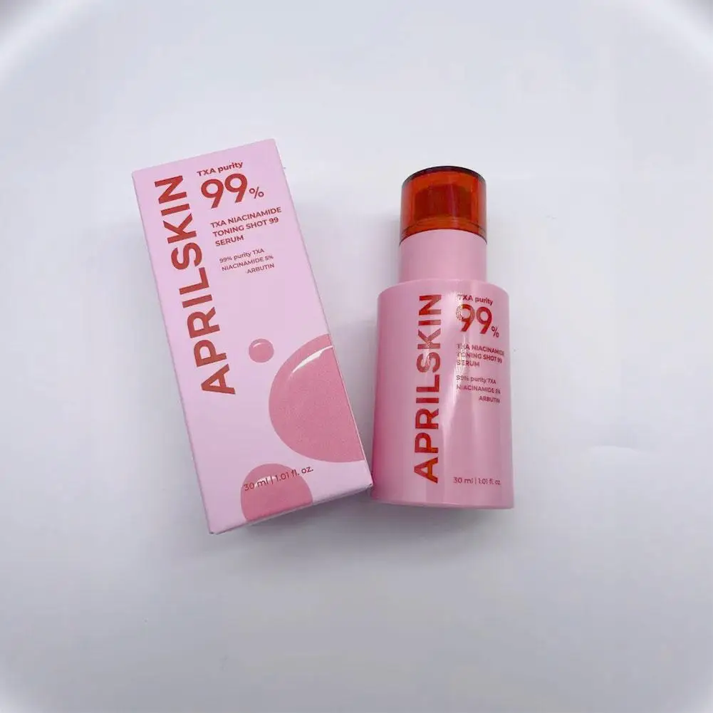 APRILSKIN TXA Niacinamide Toning Shot 99 Serum Brighten Skin Tone Improves Dullness Fast-Absorbing Facial Care Essence 30ml - Image 4