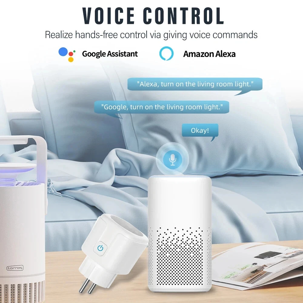 Tuya Smart WiFi/Zigbee Plug Socket EU Outlet 16A/20A with Power Monitoring Timer Function Voice Control Alexa Google Home Alice - Image 6