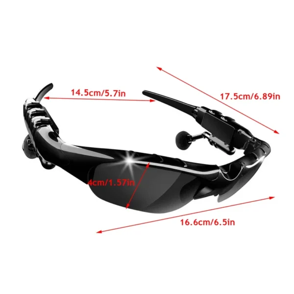 5.0 Smart Bluetooth Audio Glasses Outdoor Sports Cycling Surround Sound Headphones Listen To Music Call Polarized Sunglasses - Image 5