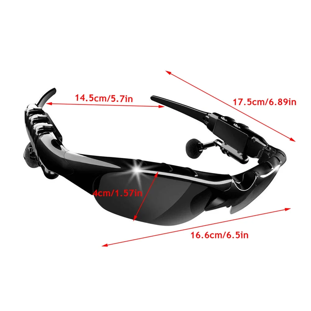 5.0 Smart Bluetooth Audio Glasses Outdoor Sports Cycling Surround Sound Headphones Listen To Music Call Polarized Sunglasses - Image 5