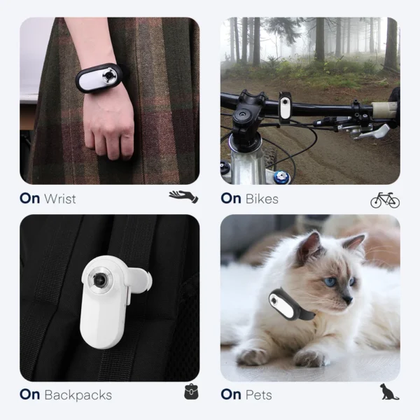 Pet Collar Camera HD 1080P Cat Dog Tracker Collar Mini Sports Camera Action Cam Video Recording Outdoor Wireless Camera Collar - Image 5