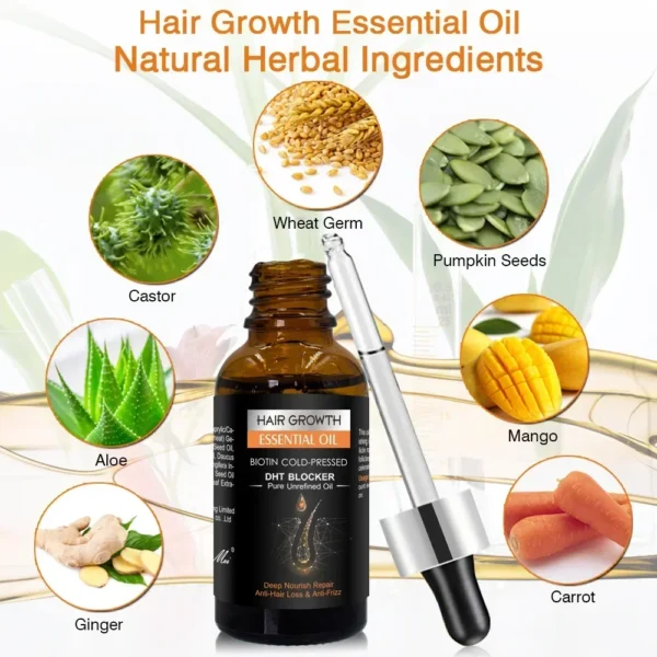 High Repurchase,Hair Growth Oil,Biotin DHT Blocker,Anti-Loss Shampoo,Boost Regrowth,Increase Production of Shampoo,hair Growth - Image 5