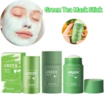 Green Tea Mask Stick Purifying Clay Oil Control Cleansing Mask Smear Acne Moisturizing Deep Cleansing Mask Skincare