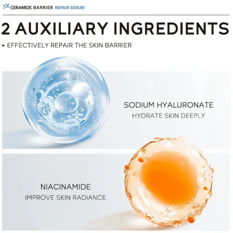7X Facial Redness Soothing Serum Instant Rosacea Red Blood Vein Treatment Improve Sensitive Skin Barrier Repair Korean Cosmetics - Image 5