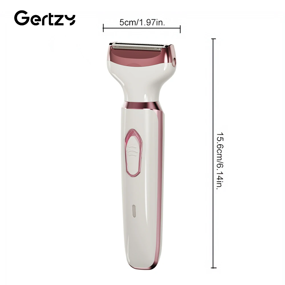 4-in-1 Rechargeable Electric Razor for Women - Face, Nose, Legs, Underarm, Bikini Trimmer - Wet & Dry, Painless Grooming Kit - Image 9