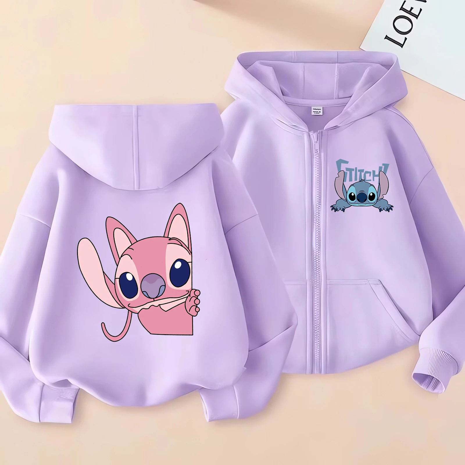 Funny Zip Up Sweatshirts Stitch Hoodie Children Clothes Kid Girl Boy Lilo and Stitch Sweatshirt Zipper Hoody Baby Casual Top - Image 4