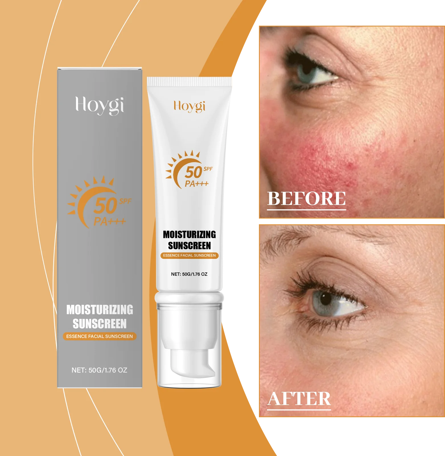 SPF 50 PA++++ Sunscreen Essence – Moisturizing Facial Sunscreen for Daily Use | Lightweight, Non-Greasy, No White Cast - Image 2