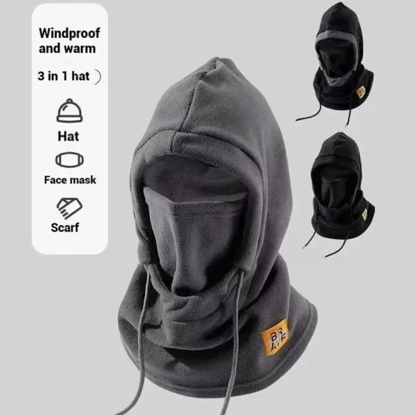 Winter Cycling Hat Face Mask Head Cover Neck Warmer Scarf Windproof Masked Hat Cycling Cap Cold Weather Protection Warm Amagi - Image 3