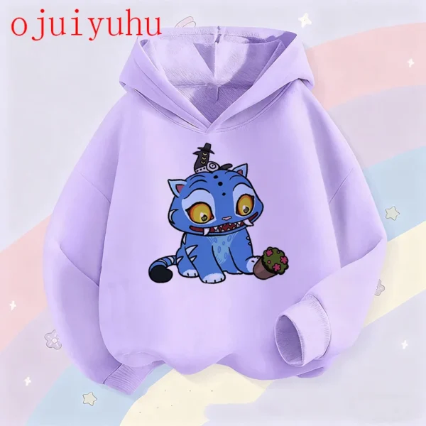 Fan Gifts Hoodies Kid Hoodie Manga Kids Kpop Demon Hunters Children's Sweatshirt Cute Tiger Harajuku Hoody for Boys Girls - Image 2