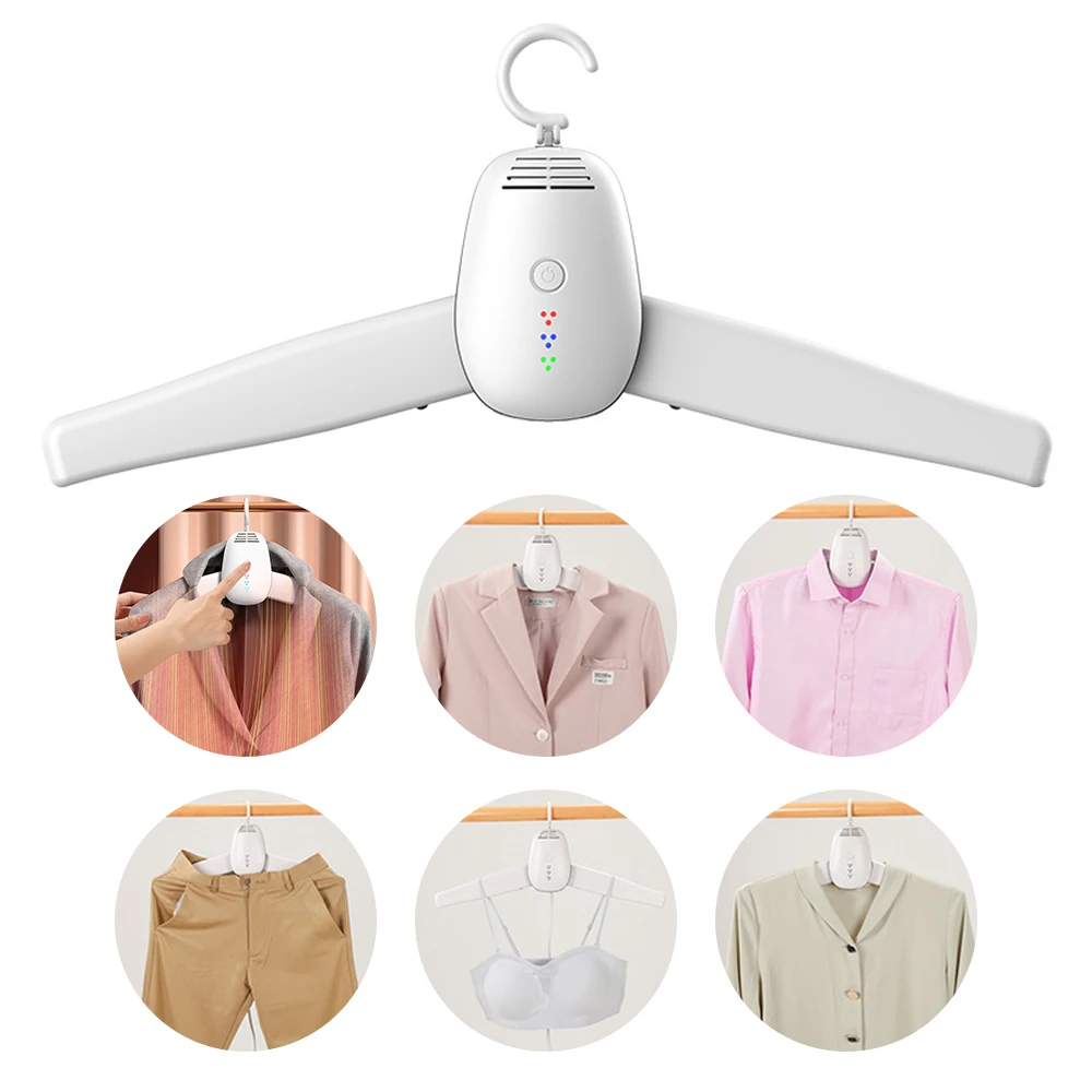 110-220V Mini Electric Portable Heated Clothes Dryer Drying Machine Shoes Clothes Drying Rack Hangers Foldable Heater - Image 2