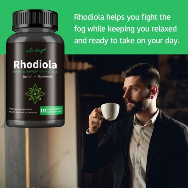 Rhodiola Rosea Supplements - Relieve Stress, Improve Mood, Increase Focus and Energy Supplement - Image 5