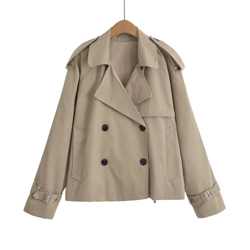 Solid Loose Leisure Women Jacket 2025Autumn Double-Breasted Jackets for Women Coat Women Casual New Outerwear - Image 3