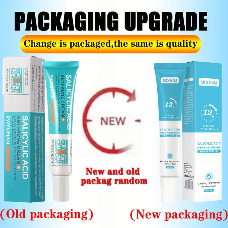 Salicylic Acid Acne Removal Cream Anti-Acne Repair Redness Pimple Spots Deep Cleaning Pore Oil Control Moisturizing Skin Care - Image 6