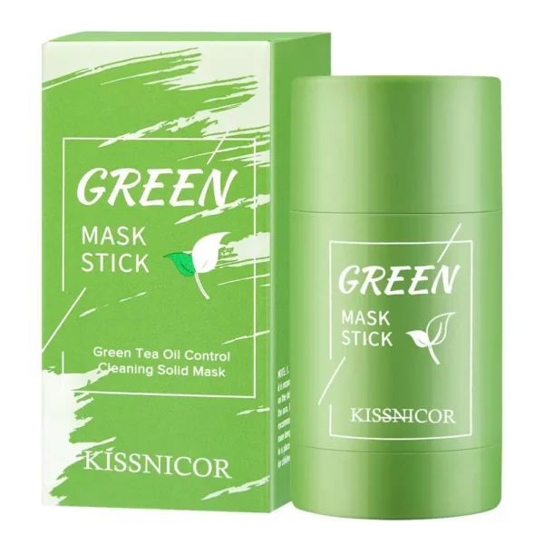 Green Tea Mask Stick Purifying Clay Oil Control Cleansing Mask Smear Acne Moisturizing Deep Cleansing Mask Skincare - Image 2