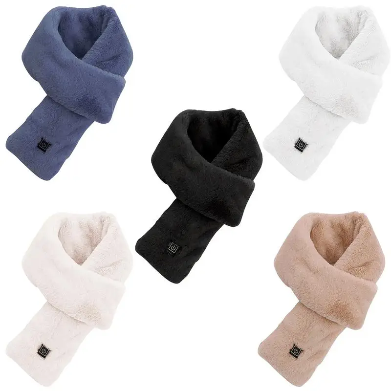 Outdoor Warm Electric Heating Scarf Heating Pads 3 Gear USB Rechargeable Soft HeatingThermal Shawl Neck Brace Warm Bib - Image 5