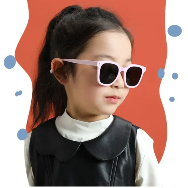 New Fashion Brand Kids Sunglasses Child Black Sun Glasses Anti-uv Baby Sun-shading Eyeglasses Girl Boy Sunglass - Image 4