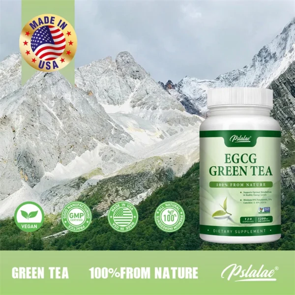 EGCG Green Tea Extract - Boosts Metabolism and Supports Healthy Fat Burning, Increasing Energy and Focus - Image 4