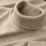 2025 New Mens Knitted Sweaters Solid Color Turtleneck Breathable Pullovers Warm Outdoor Basic Streetwear autumn Business Tops