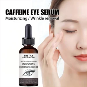 CAFFEINE EYE SERUM Tightens Under Eye Skin Reduces Eye Contour Pigmentation moisturizing and wrinkle removing