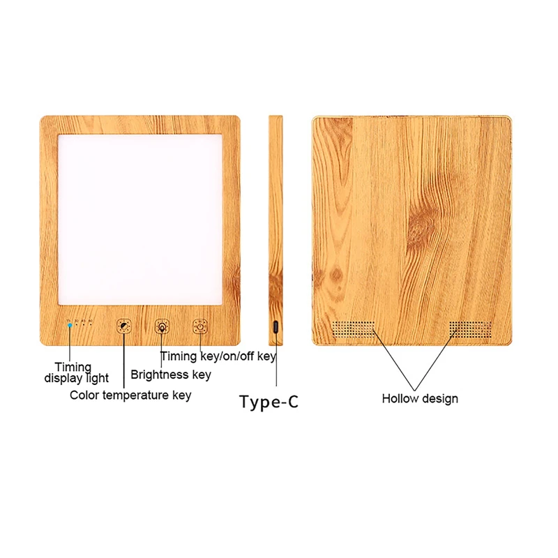 Portable Intelligent Touch Control Stepless Adjustment Emotional Physiotherapy Lamp 10000 Lux Light Therapy Lamp LED Night Light - Image 4