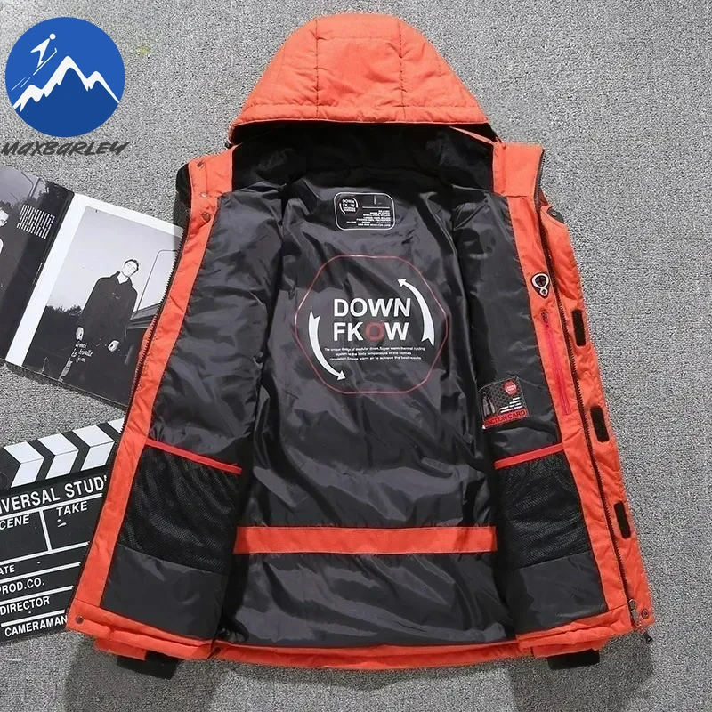 -20 Degree Winter Men White Duck Down Jacket Thick Warm Snow Coat Male Hood Windbreaker Down Parkas Outerwear Sportswear Puffer - Image 5