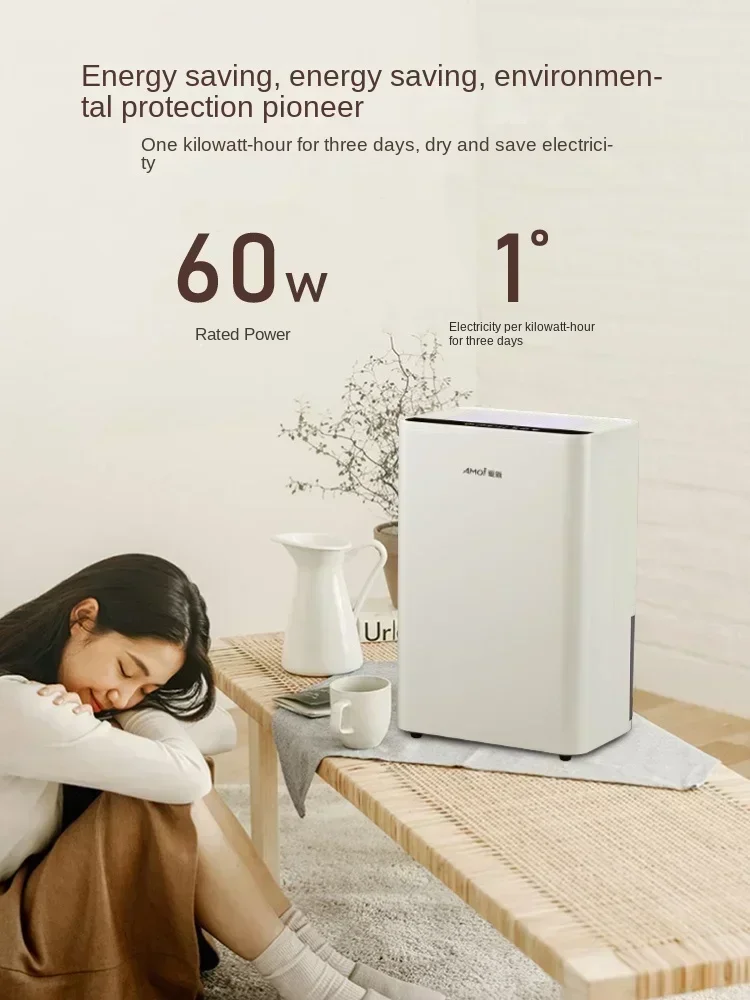 220V Quiet Electric Moisture Absorber, Anti-mold Dehumidifier for Home Basement A C - Image 4