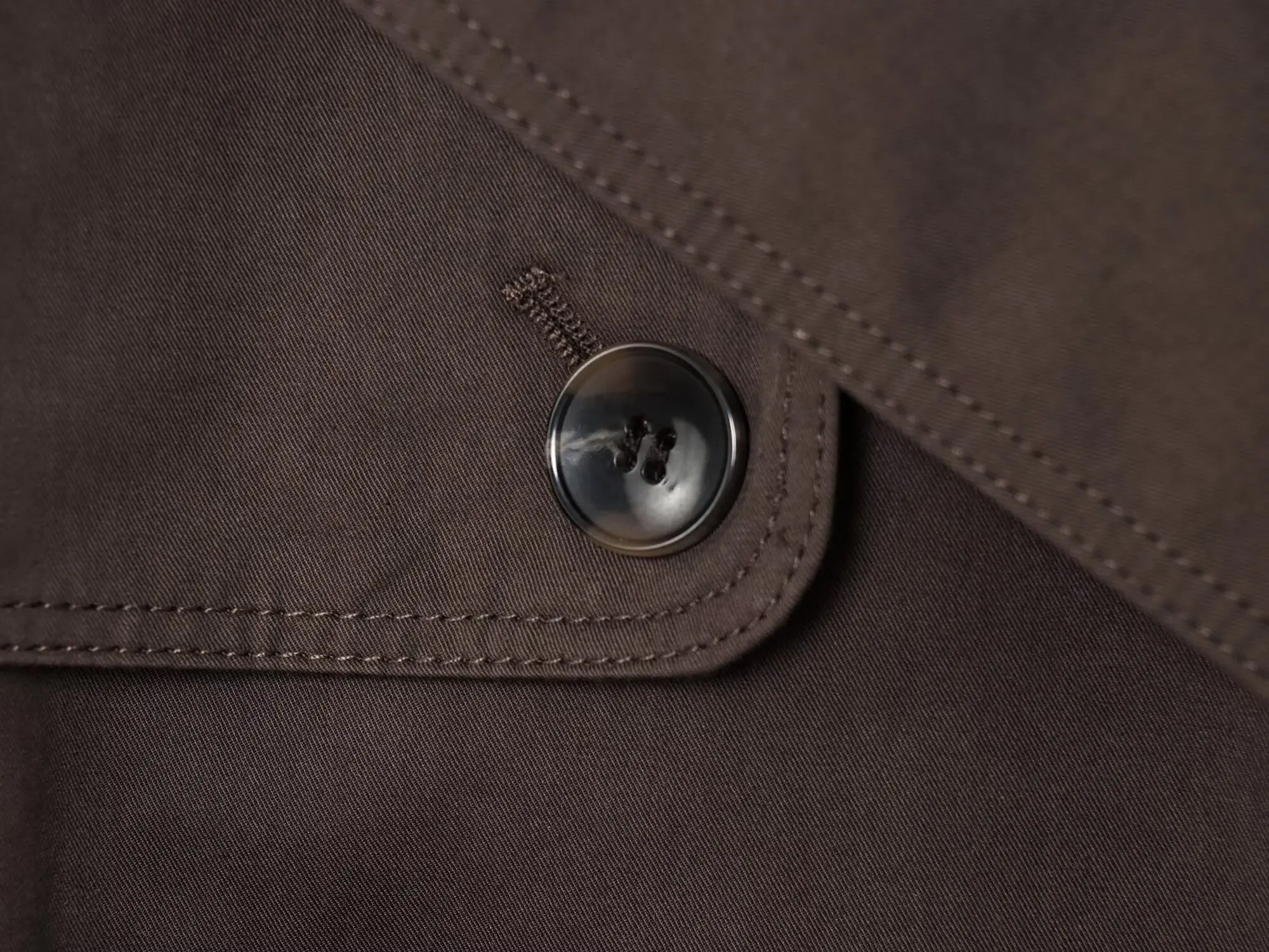 ETJ Autumn 2025 new collection women's British style lapel double-breasted Maillard color belt casual trench coat - Image 5