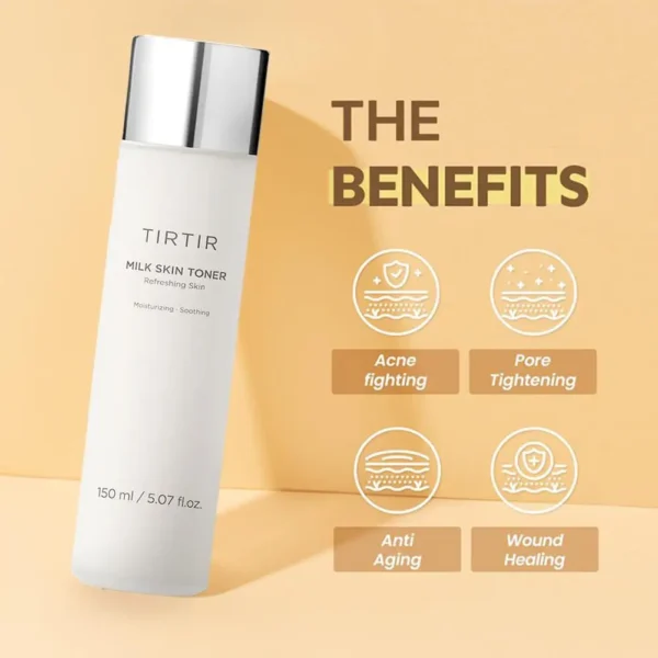 Milk Skin Toner Deep Moisturizing Facial Toner Instant Glow with Niacinamide Ceramide Facial Toner 150ml - Image 3