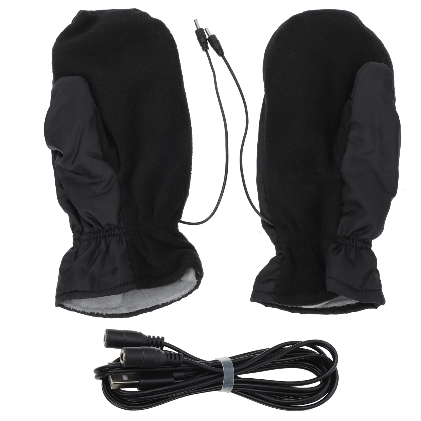 Outdoor Winter Heated Mittens Warm Electric Heated Cycling Skiing Gloves Thermal Motorcycle Glove Windproof Rechargeable USB