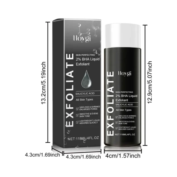2% BHA Liquid Salicylic Acid Exfoliant Reduces Pimples Dark Spot Corrector Pore Minimizing Smoothing Hydrating Facial Essence - Image 6