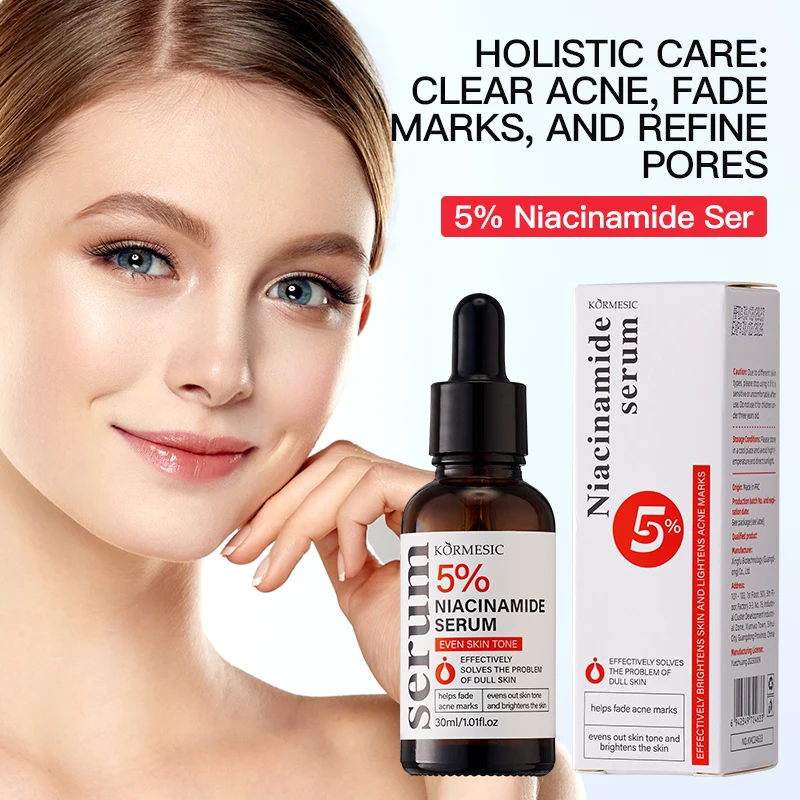Niacinamide Serum 5% Effectively Solves The Problem Of Dull Skin Help Fade Acne Marks Evens Out Skin Tone and Brightens the Skin