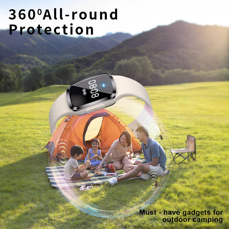 Ultrasonic High-Tech Mosquitoes Repeller Bracelet Wristband Indoor Outdoor 3 Gear Bracelet Anti Mosquitoes Bite Wristband - Image 5
