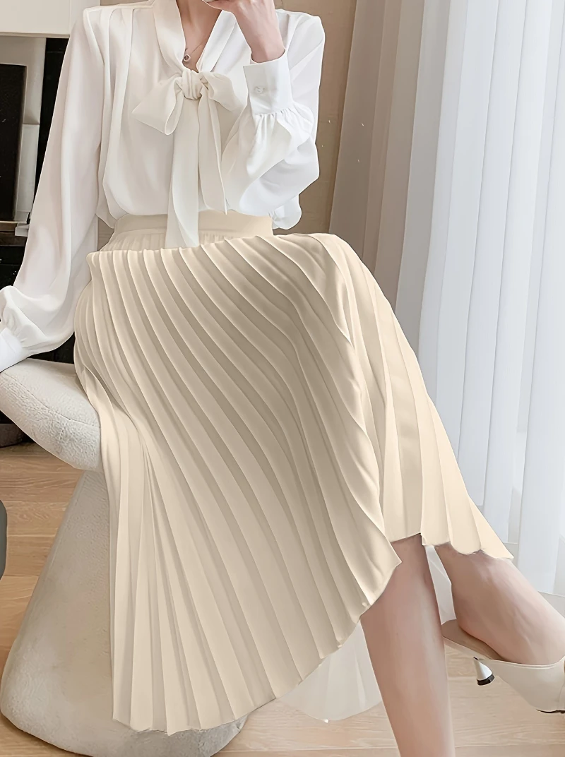 Fashion Elegant Pleated Skirt for Women Faldas Vintage Saias Party Goth Skirts Ropa Mujer Casual Jupe Femme Harajuku Streetwear - Image 4
