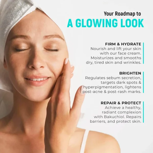 Bakuchiol Natural Retinol Alternative Cream For Face Minimize Wrinkles Retinol & Vitamin Face Cream Skin Firming Skin Care - Image 4