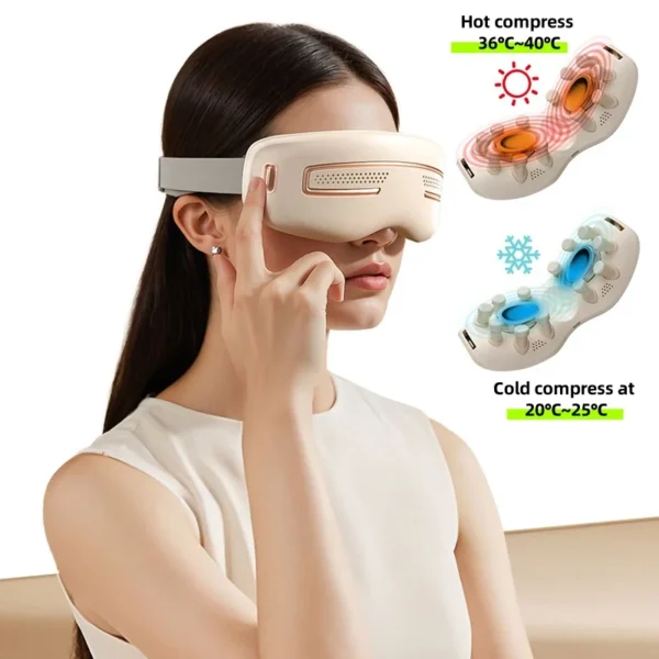 Smart Electric Eye Massager Hot and Cold Compress Dual-purpose Rechargeable Eye Massager Gift - Image 2