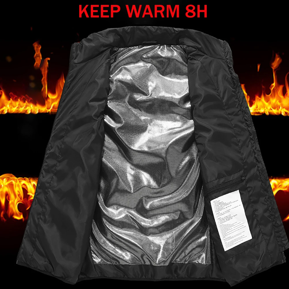 21 Zone Heated Vest Men's Jacket Heated Winter Women's Electric USB Heater Jacket Hunting Vest Winter Heated Jacket Coat M-4XL - Image 3