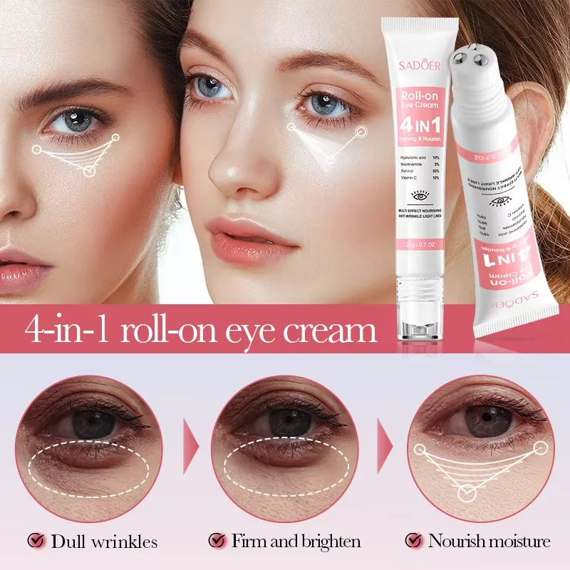 Instant Eye Bag Removal Cream Retinol Anti-Wrinkle Firming Skin Fade Fine Lines Anti Dark Circle Puffiness Brighten Eye skinCare - Image 4