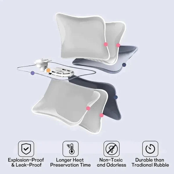 Rechargeable Hot Water Bottle Cute Electric Hand Warmer EU Plug Reusable Hot Compress Bag Heating Pad Hand Pocket Warmer - Image 4