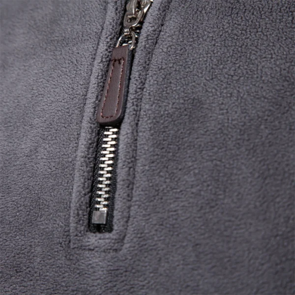 AIOPESON Brand Quality Thicken Warm Fleece Jacket for Men Zipper Neck Pullover Men's Sweatshirt Soft Shell Mens Jacket - Image 4