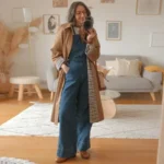 2025 Women Lapel Long Trench Coat Elegant Solid Single Breasted Pocket Loose Windbreaker Autumn Daily Commute Office Outerwears