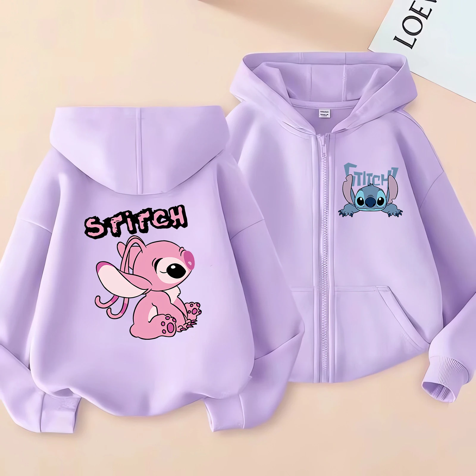 Funny Zip Up Sweatshirts Stitch Hoodie Children Clothes Kid Girl Boy Lilo and Stitch Sweatshirt Zipper Hoody Baby Casual Top - Image 5