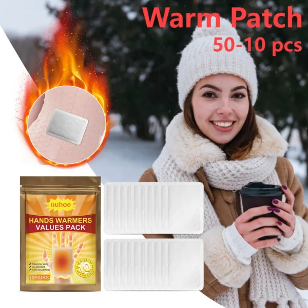 10pcs/bag Universal Body Warmer Stickers Disposable Hand Warmer Patch Relieve Fatigue Discomfort Feet Warm Paste Outdoor Tools - Image 2